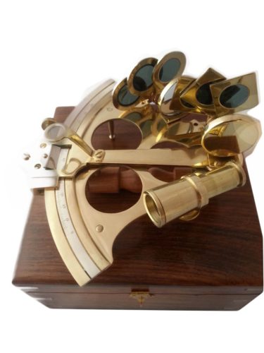 Sextant im Holzkasten 15cm 