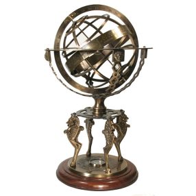 Armillarsphäre mit Kompass 45 cm 