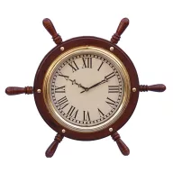 Holzboot-Ruder mit Uhr 45 cm 