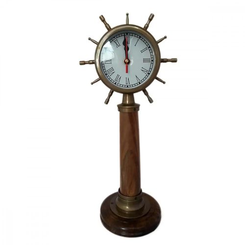 Uhr auf Holzsockel 39 cm 