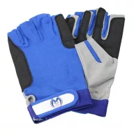 Segelhandschuh Amara grau/blau 5-Finger offen   S