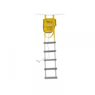 Rettungs- und Sicherheitsstrickleiter, 5 Stufen, 145 cm