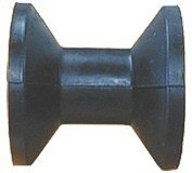 Bugrolle aus schwarzem Gummi