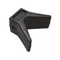 Bugpuffer aus schwarzem Gummi