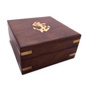 Aufbewahrungsbox aus Holz 14cm 