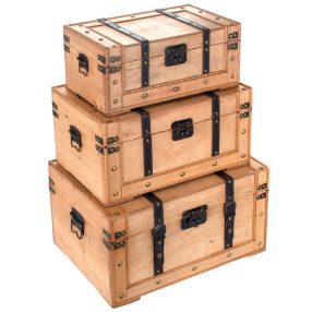 Hölzerne Schatztruhe 