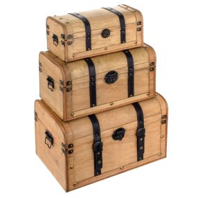 Hölzerne Schatztruhe 