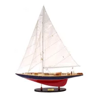 Regenbogenfarbenes Segelboot Makett 