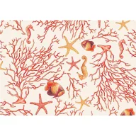 Korallengeschenkpapier 50 x 70 cm 