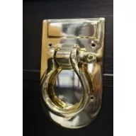 Klopfen Schekel Form Messing 17x10 cm 