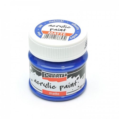Acrylfarbe mattblau 
