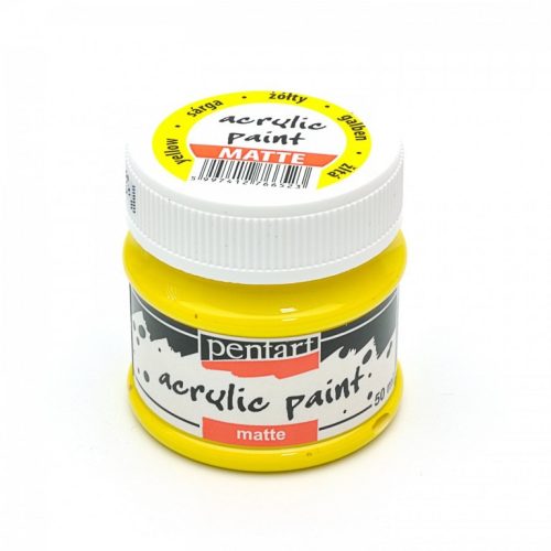 Acrylfarbe mattgelb 