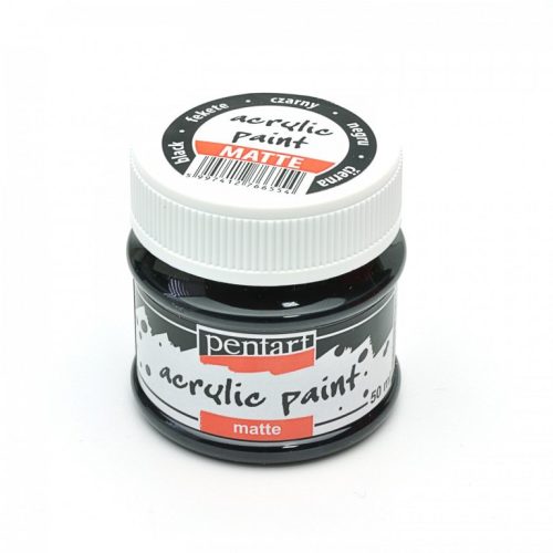 Acrylfarbe mattschwarz 