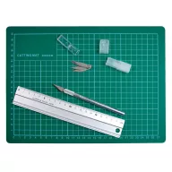 Hobby Klemmbrett- Lineal- Nadelspitze mit Skalpell Set 