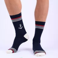 Herrensocken mit Ankermuster 