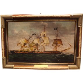 Gemälde Die Seeschlacht um die Konstitution 