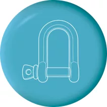 Schäkel, Karabiner, Edelstahlschraube, Verschluss