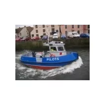 Professioneller Kleinbootfahrer und Service